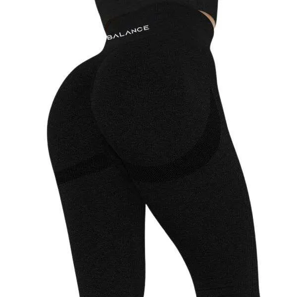 Push-Up Leggings Schwarz